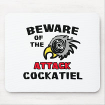 Attack Cockatiel Mouse Mats