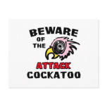 Attack Cockatoo Postcard