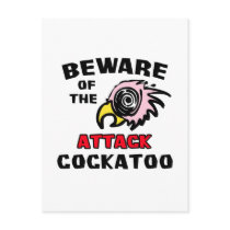 Attack Cockatoo Post Card