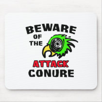 Attack Conure Mouse Pads
