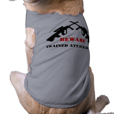 Attack Dog Pet T-shirt by Bearpooh