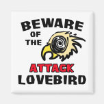 Attack Lovebird Fridge Magnet
