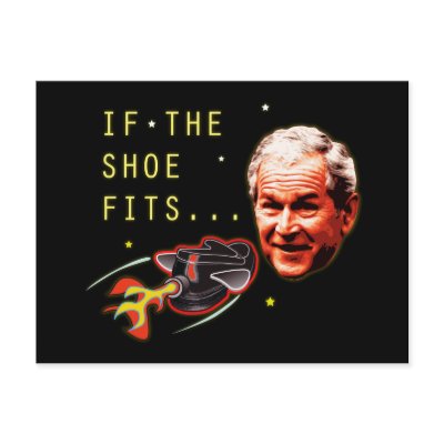 Attack of the flying shoe-Throw Shoe @ George Bush by spacedust