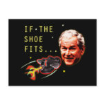 Attack of the flying shoe-Throw Shoe @ George Bush postcards