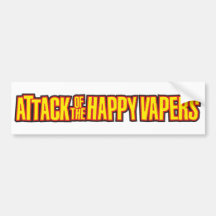 Attack of the Happy Vapers Bumper Stickers