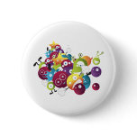 attack of the monster balls pinback button