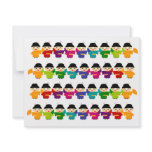 Attack of the Rainbow Geisha Dolls invitations