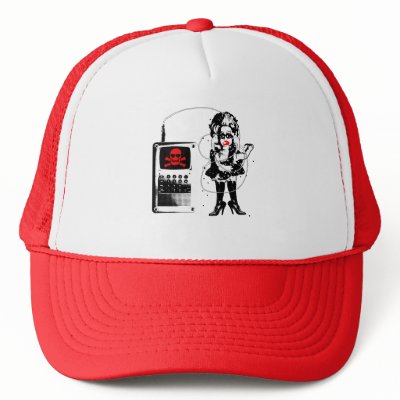 Attack of the Techno-Bimbos!!! Trucker Hats by mercurius