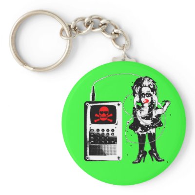 Attack of the Techno-Bimbos!!! Key Chains by mercurius