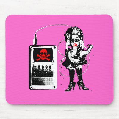 Attack of the Techno-Bimbos!!! Mouse Pad by mercurius