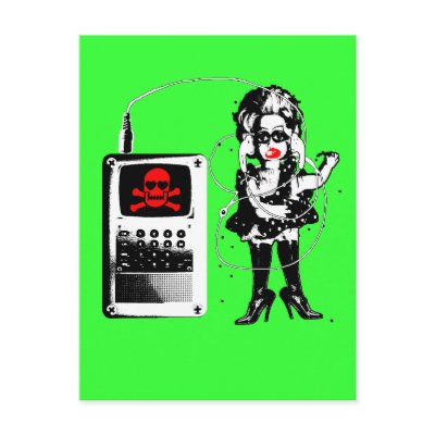 Attack of the Techno-Bimbos!!! Post Card by mercurius