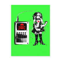 Attack of the Techno-Bimbos!!! Post Card