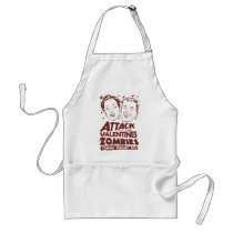 Attack of the Valentines Zombies Aprons