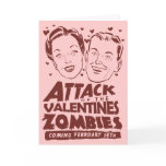 Attack of the Valentines Zombies Greeting Cards