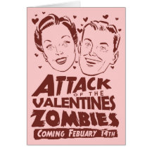 Attack of the Valentines Zombies Cards