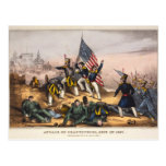 Attack on Chapultepec Mexican American War Post Card