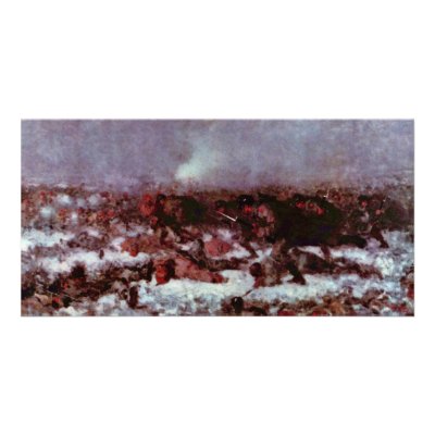 Attack On Smardan (Study) By Grigorescu Nicolae Photo Card Template by Artcollection