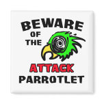 Attack Parrotlet Fridge Magnets