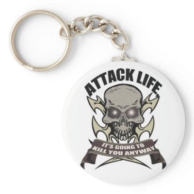 Attack t-shirt keychains by Foozyo