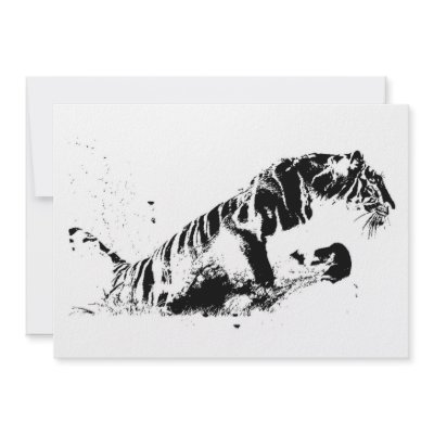 Attacking Tiger Invitation by made_in_atlantis