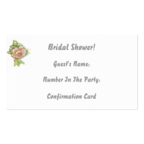 Attendance Confirmation Card-Customise