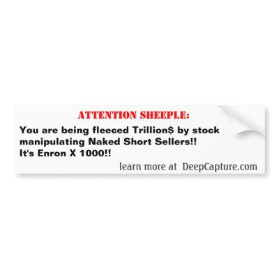 Attention Sheeple Bumper Stickers by DeepCapture