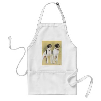 Attentive Englis Pointers Apron by 777Images