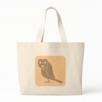 Attentive Owl Icon Canvas Bags