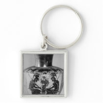 Attic black figure hydra key chain