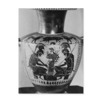Attic black figure hydra post card