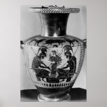 Attic black figure hydra print