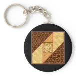 Attic Window in Rust & Gold Key Chains