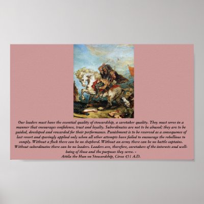 Attila the Hun on Stewardship Posters by detjason