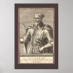 Attila The Hun, Scourge of God with Border Posters