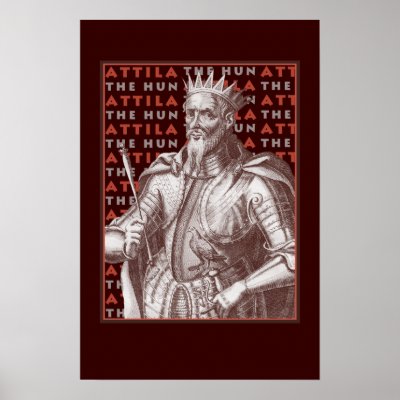 Attila The Hun - Striking Antique Image Poster by AntiqueImages