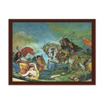 Attila Überreitet Italy And The Arts Details Postcards by Artcollection