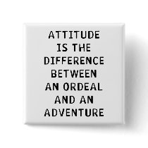 Attitude Difference Pinback Button