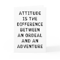 Attitude Difference Greeting Cards