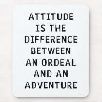 Attitude Difference Mousepad