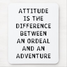 Attitude Difference Mousepad