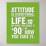 Attitude is Everything Poster - Green