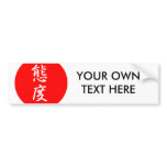 Attitude Kanji Bumper Sticker