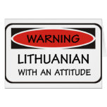Attitude Lithuanian cards