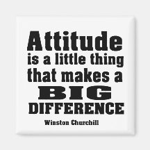 Attitude makes a big difference refrigerator magnets
