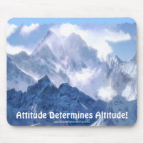 ATTITUDE Mountain Range Motivational Mousepad