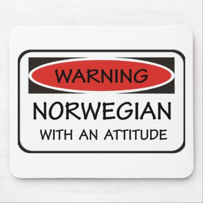 Attitude Norwegian Mouse Pad by teyes143