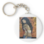 "Attitude" Original Painting by Samantha Keychain
