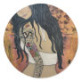 "Attitude" Original Painting by Samantha Round Sticker