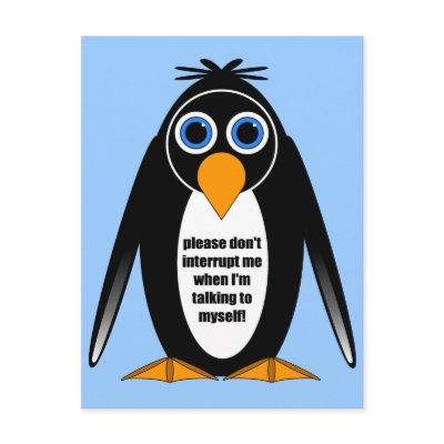 attitude penguin by animalsboutique