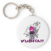 attitude whatever ermo girl vector art key chain